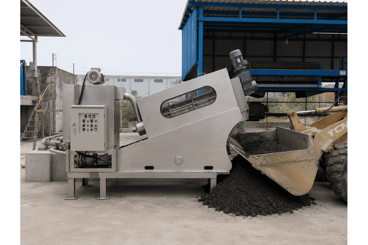 Máy ép bùn trục vít MEB-271-SS