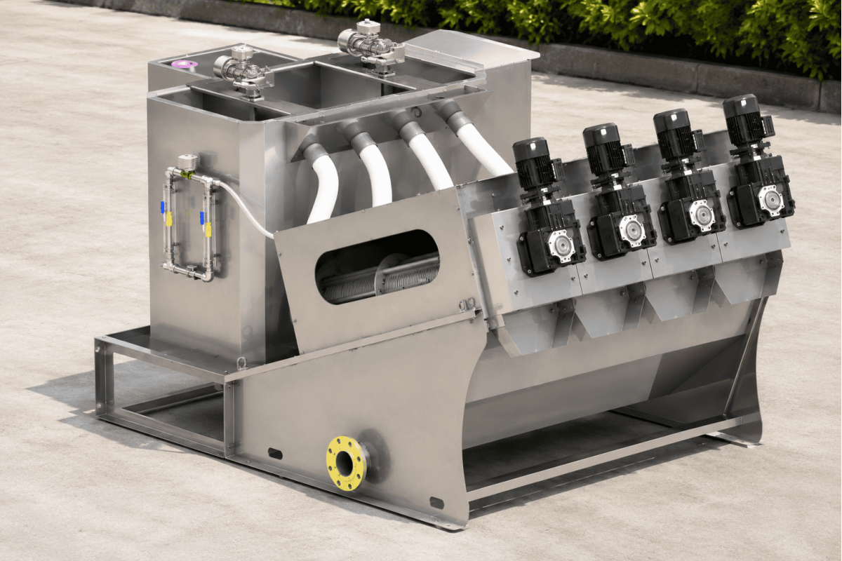 Máy ép bùn trục vít MEB-214-SS