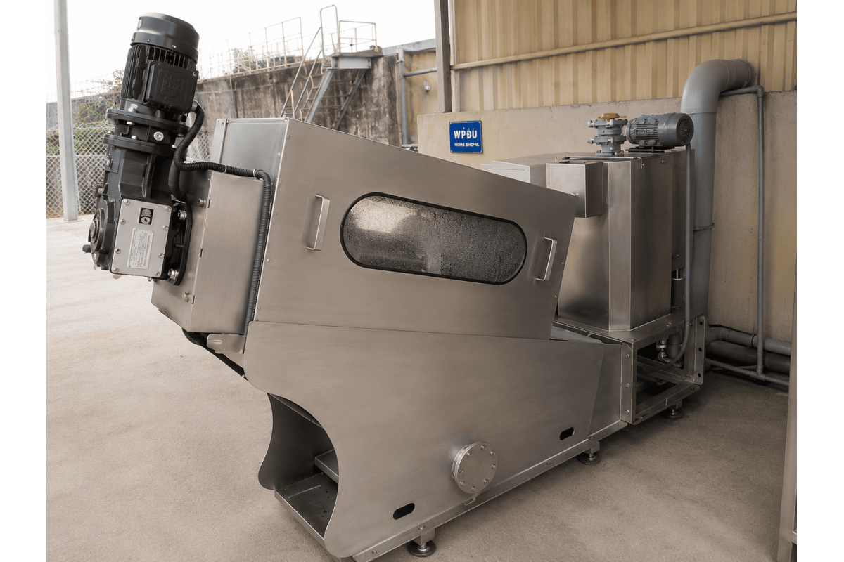 Máy ép bùn trục vít MEB-211-SS