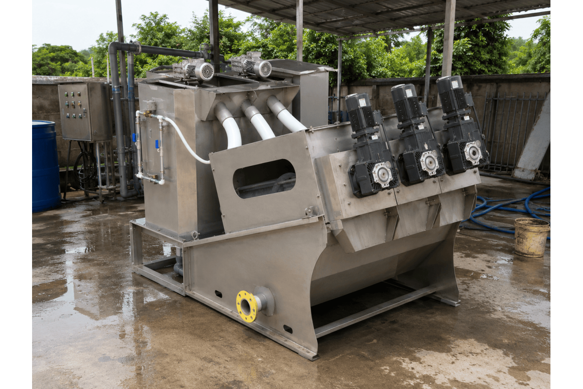 Máy ép bùn trục vít MEB-163-SS