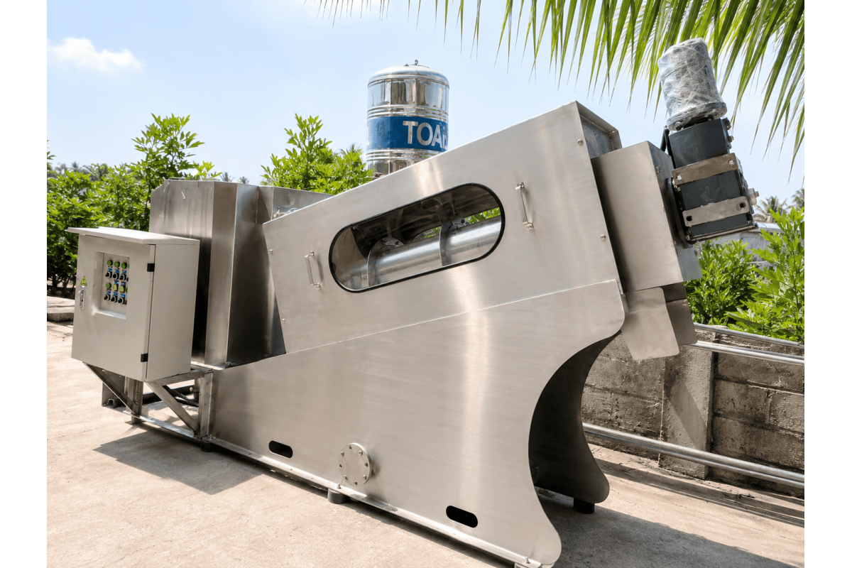 Máy ép bùn trục vít MEB-351-SS