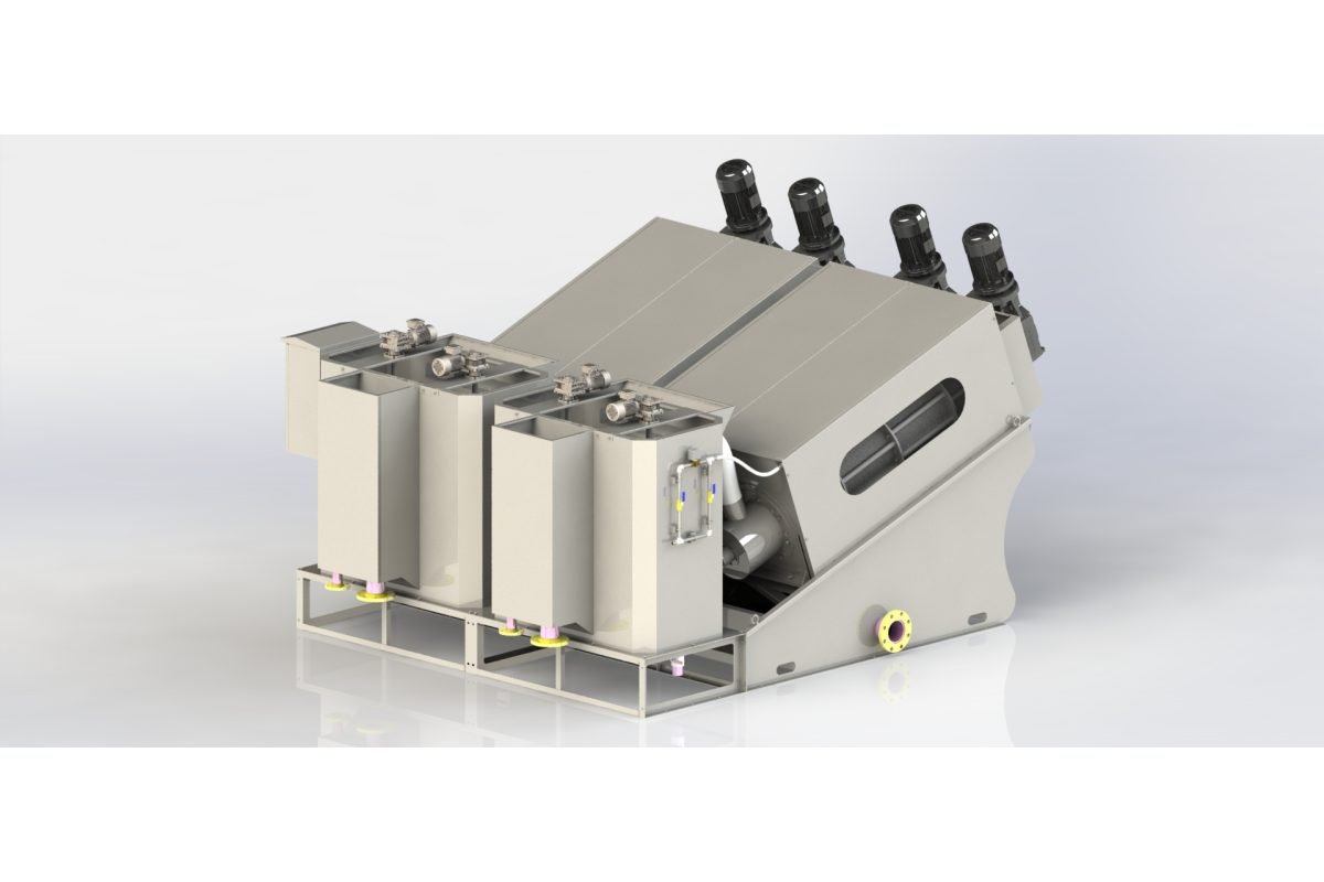 Máy ép bùn trục vít MEB-354-SS