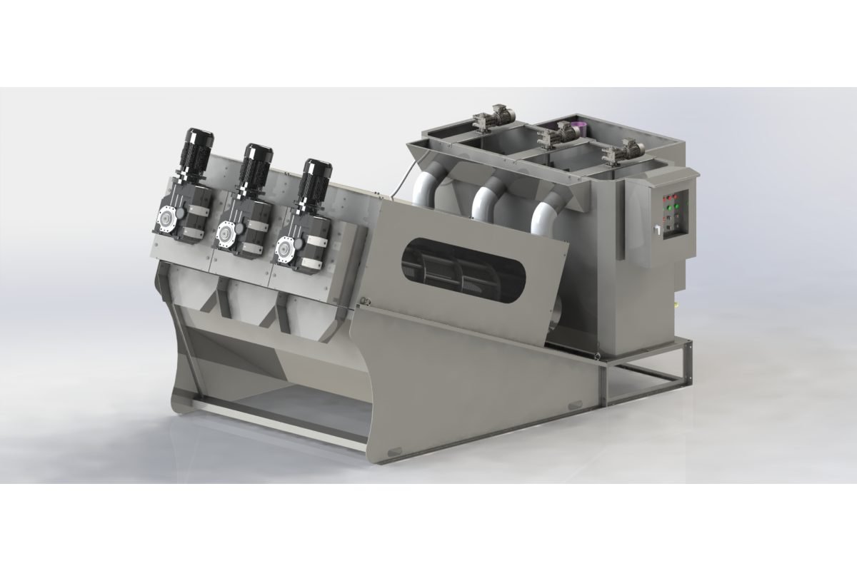 Máy ép bùn trục vít MEB-403-SS