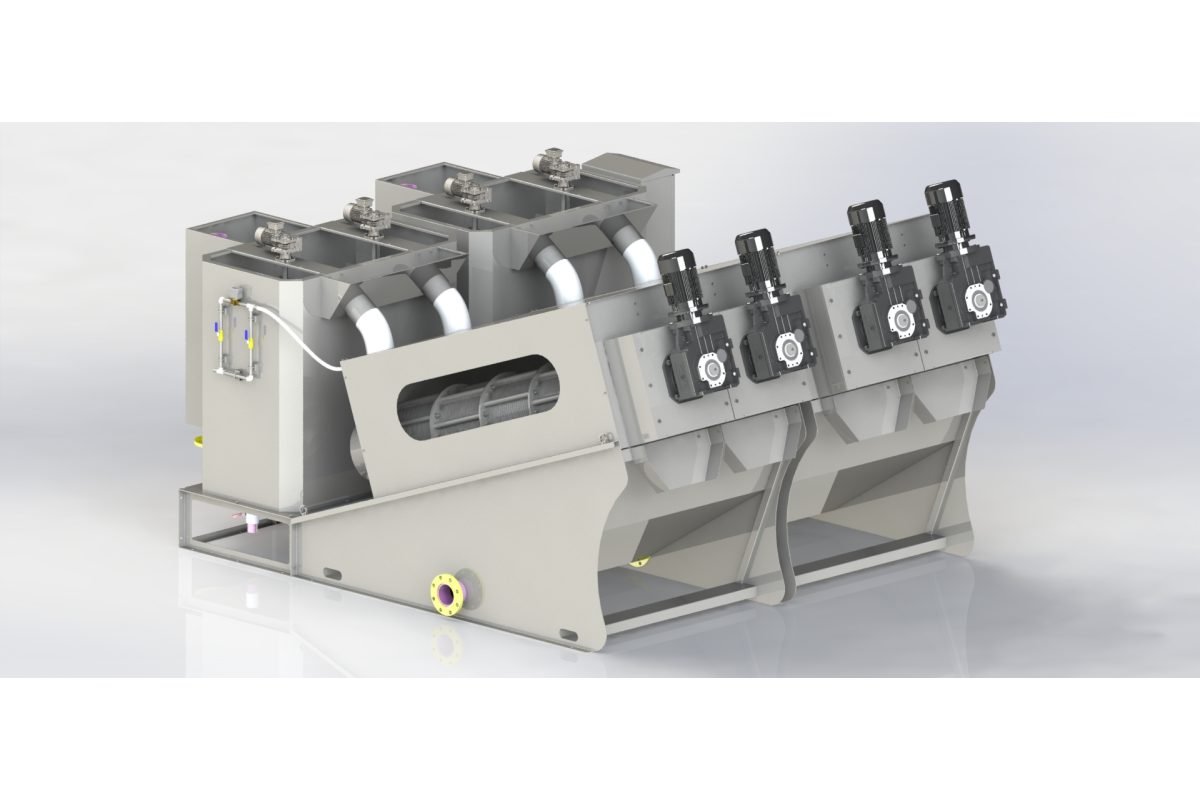 Máy ép bùn trục vít MEB-404-SS