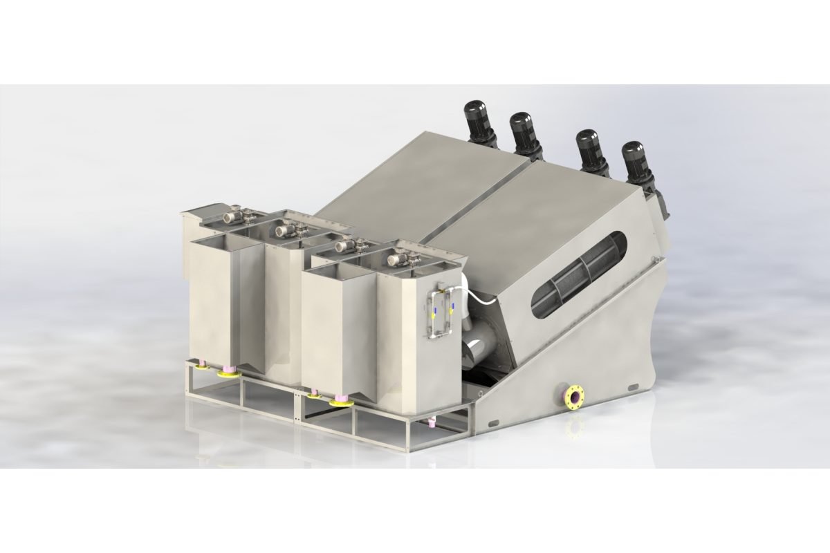 Máy ép bùn trục vít MEB-404-SS
