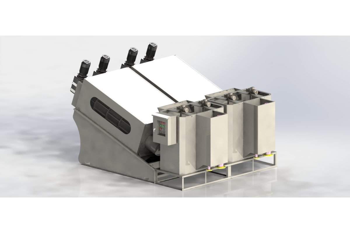 Máy ép bùn trục vít MEB-404-SS