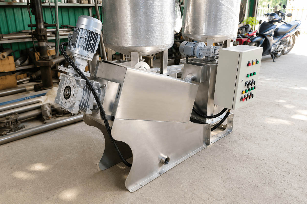Máy ép bùn trục vít MEB-110-SS