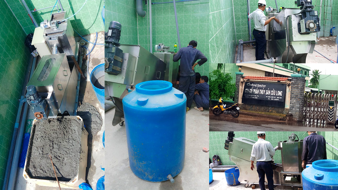 máy ép bùn trục vít